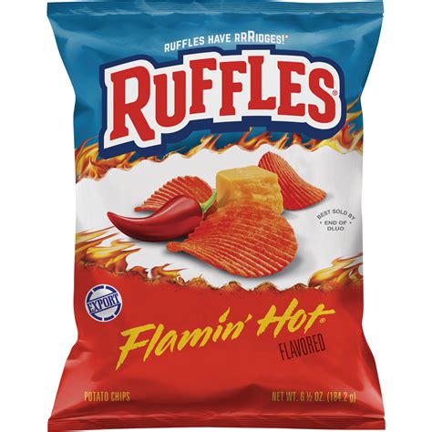 Ruffles Flamin Hot Flavored Potato Chips G Online At Best Price Lulu Uae