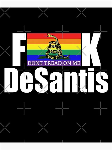 Fuck Desantis Don T Tread On Me Rainbow Flag Gay Pride Shirt Anti Don T Say Gay Canvas Print