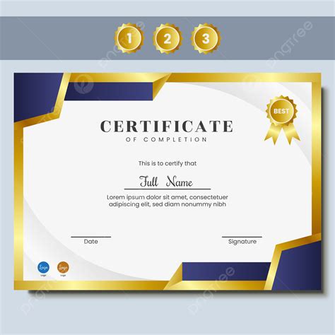 Certificado Imprimible Vector Descarga Gratuita De Plantilla En Pngtree