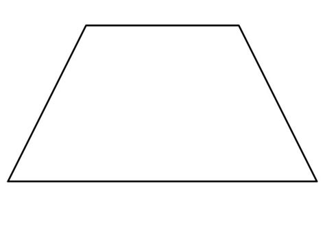 Trapezium shape image | Coloring Page