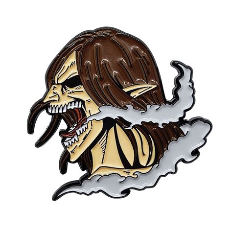 Attack On Titan Eren Yeager Shingeki No Kyojin Enamel Pin Lapel Brooch