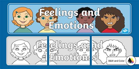 Feelings And Emotion Display Banner Teacher Made Twinkl