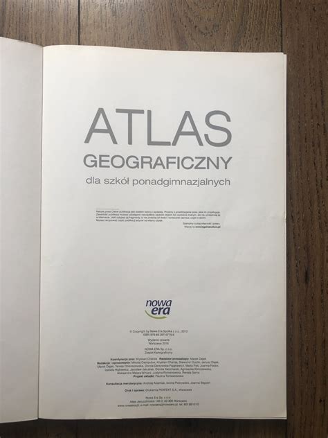 Atlas geograficzny Nowa era Wałbrzych Kup teraz na Allegro Lokalnie