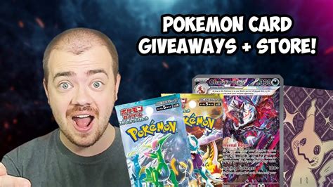 Opening Giving Away Pokémon Cards Paldean Fates Restock Cyber Judge