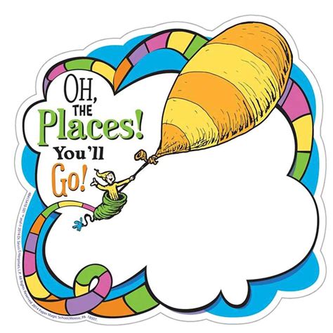 Oh The Places You Ll Go Printable Poem