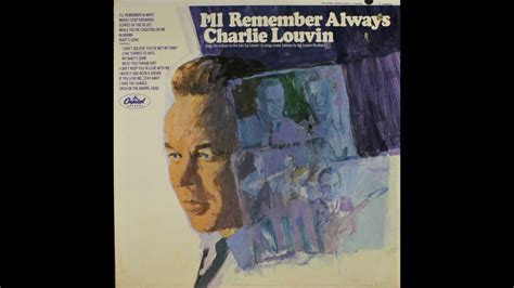 Charlie Louvin I Ll Remember Always Complete Mono Vinyl Lp YouTube