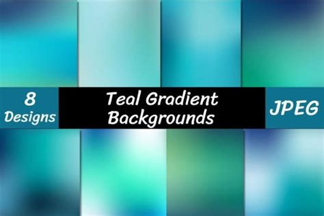 Teal Gradient Backgrounds Graphic by VYCstore · Creative Fabrica