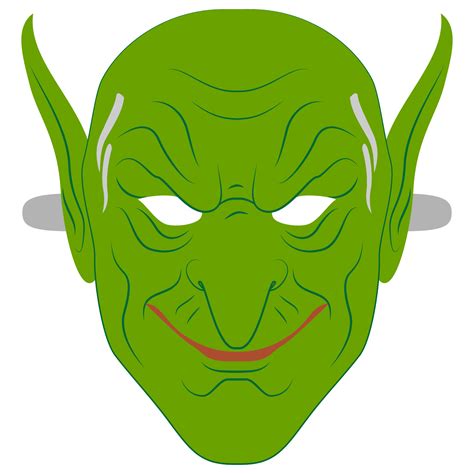 Green Goblin Mask Template | Free Printable Papercraft Templates