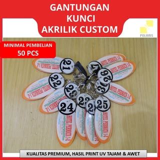 Jual Gantungan Kunci Akrilik Custom Print Uv Keyring Acrylic Kamar