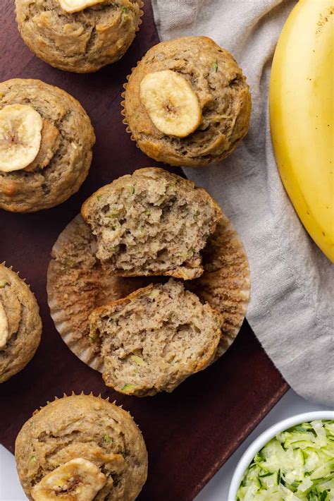 Zucchini Banana Muffins Baked By An Introvert