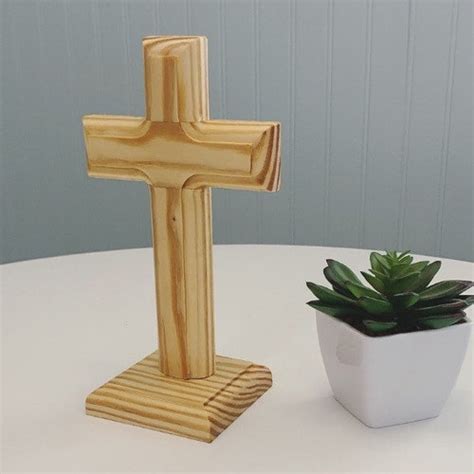 Stand Up Cross Wooden Cross Handmade Cross Cross Etsy