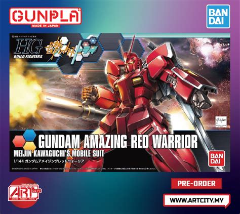 Bandai Hg Hgbf Gundam Amazing Red Warrior Scale Build