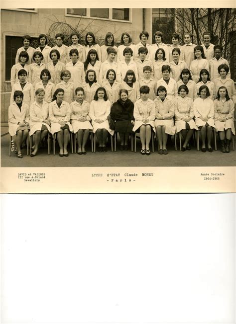 Photo De Classe Sciences Expérimentales De 1965 Lycée Claude Monet