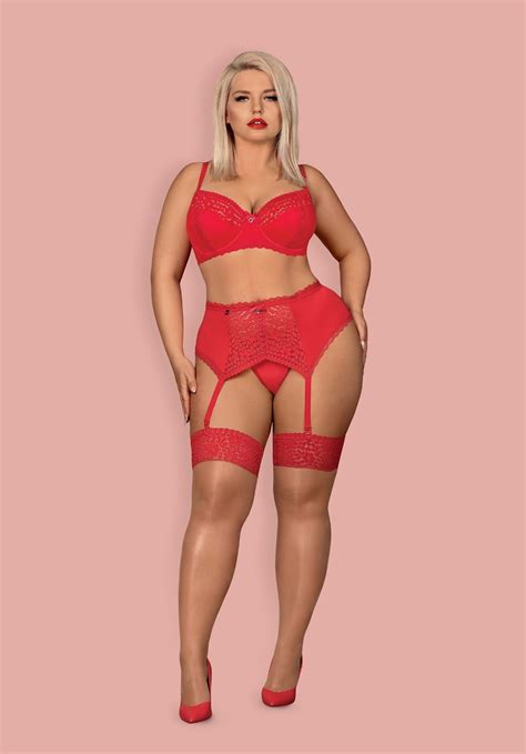 Страстный комплект с поясом Obsessive Jolierose set купить в Киеве