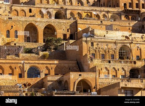 Ancient And Stone Houses Of Old Mardin Eski Mardin With Mardin Castle