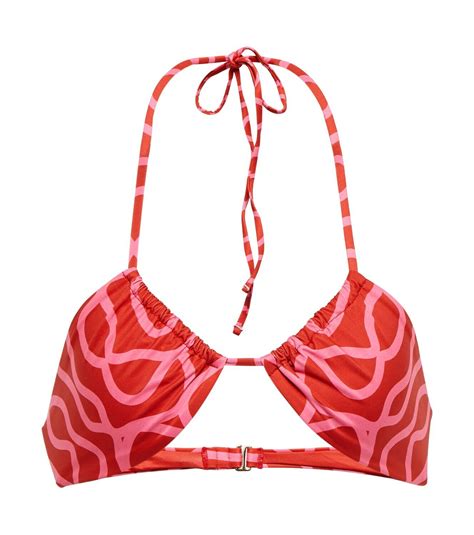 Agua By Agua Bendita Candela Printed Bikini Top Agua By Agua Bendita