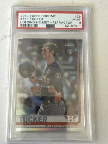 2019 TOPPS CHROME 39 KYLE TUCKER REFRACTOR ASTROS RC PHOTO VARIATION