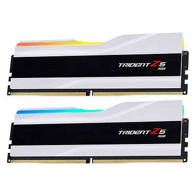 DDR5 G Skill Trident Z5 Blanc RGB 32 Go 2 X 16 Go 6400 MHz CAS 32