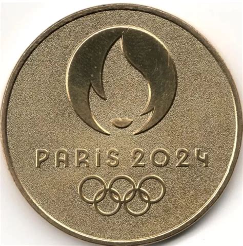 MÉDAILLE MONNAIE DE Paris EMBLEME OLYMPIQUE 2024 EUR 4 99 PicClick IT