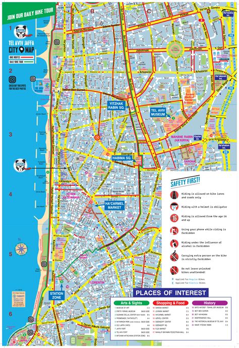 Tel Aviv Map Of Neighborhoods