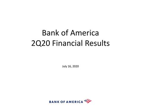 Bank Of America Corporation 2020 Q2 Results Earnings Call