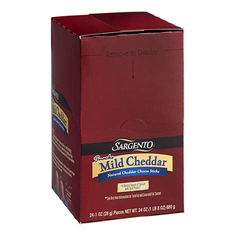 Sargento Mild Cheddar Cheese Stick 1 Oz 96 Case