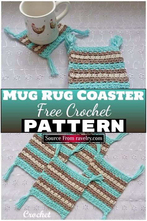 20 Free Crochet Mug Rug Patterns All Stylish & Functional Too!