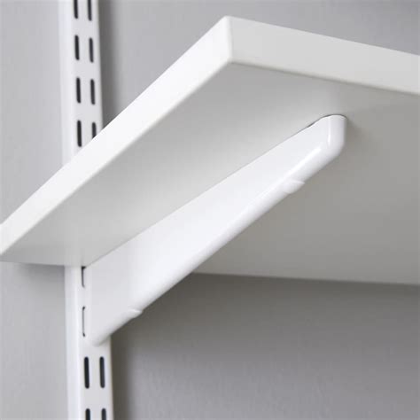 Elfa Twin Slot Shelf Bracket For Solid Shelving 270mm White