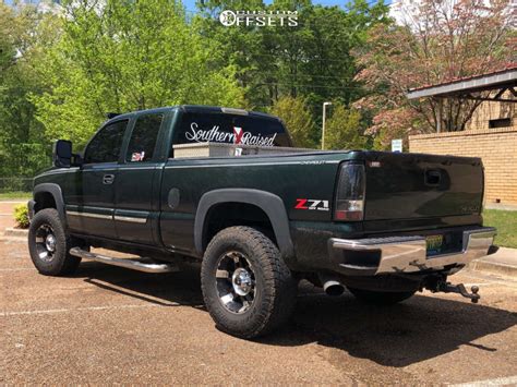 2005 Chevrolet Silverado 1500 Wheel Offset Aggressive 1 Outside Fender Body Lift 3 672950