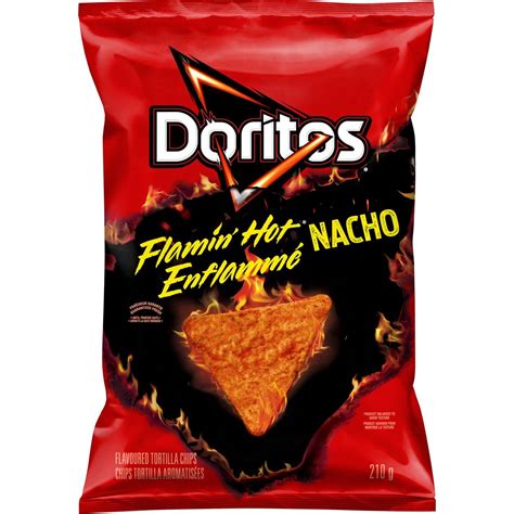 Doritos Flamin Hot Nacho Flavoured Tortilla Chips G Walmart Ca In Tortilla Chips