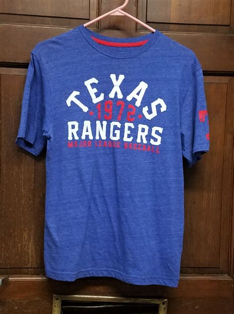 MLB Genuine Merchandise Blue Texas Rangers Graphic T-Shirt Size S Small ...