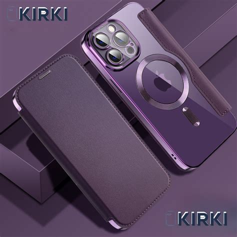 Чехол прозрачный для Apple iPhone 13 Pro Max с MagSafe / чехол-книжка ...