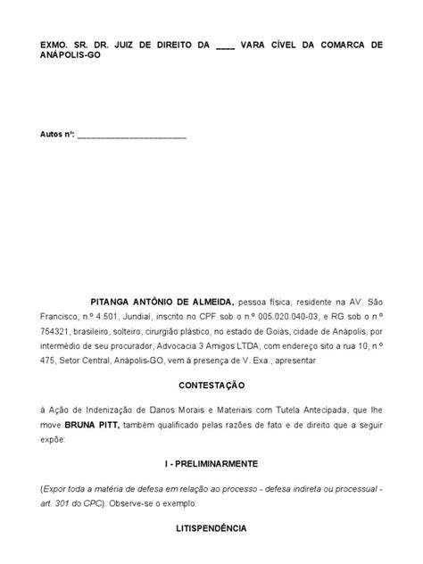 Modelo De Contestação Exemplos Modelos Prontos Trabalhista Dicas