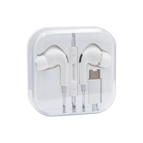 Ripley Audifono Monster Alambrico Manos Libres Type C C Wt Blanco