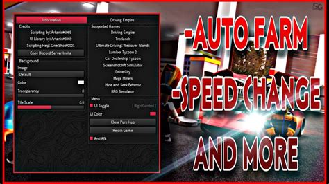 Best Driving Empire Script Pastebin Auto Farm Speed Change