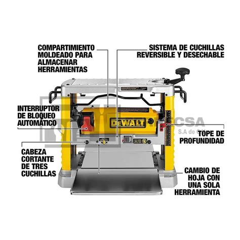 Cepillo Portatil Dewalt Dw Tienda Ferrecsa