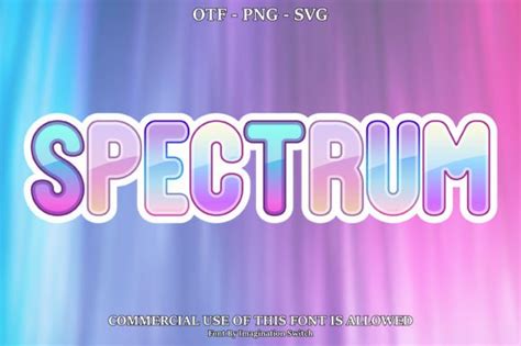 Spectrum Font By Imagination Switch · Creative Fabrica