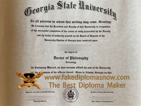 Buy a GSU diploma in 2023, Order a Fake Georgia State University Degree