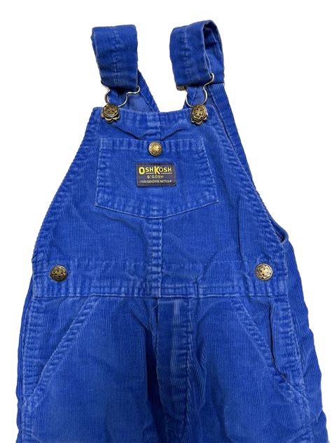 Vintage Oshkosh Vestbak Blue Overalls Size Gem