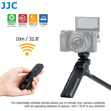 JJC TP-S1 Bluetooth Mini Tripod Grip with Wireless Remote Control ...