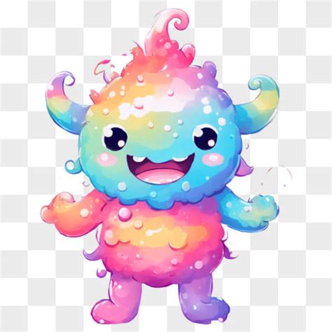 Download Kawaii Cartoon Monster Illustration Online Creative Fabrica