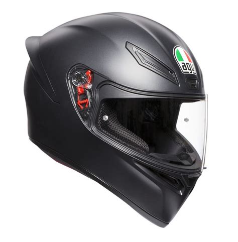 Casco Integral AGV K 1 SV E2205 Solid Negro Mate Tienda Moto Rider México