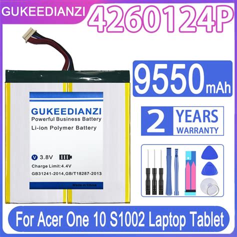 GUKEEDIANZI New 9550mah Battery For Acer Acer One 10 S1002 4260124P