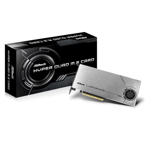 ASRock Hyper Quad M 2 Card Carte contrôleur 4 x SSD M 2 PCI E 4 0 4x