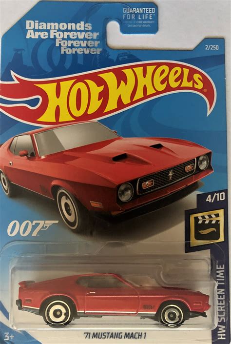 Hot Wheels 2019 HW Screen Time 4 10 71 Mustang Mach 1 007 Diamonds Are