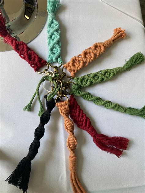 Macrame Key Chain Etsy