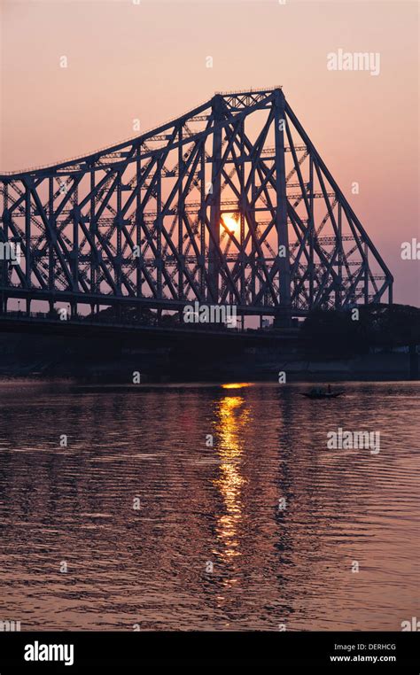 Bridge across a River, Howrah Bridge, Hooghly River, Kolkata, West ...