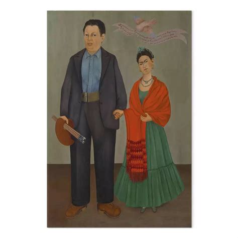 Reprodukcja Frida i Diego Rivera obraz na ścianę malarza Frida Kahlo