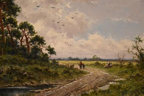 Antiques Atlas Oil Painting By E C Hamblin The Path Between The Village