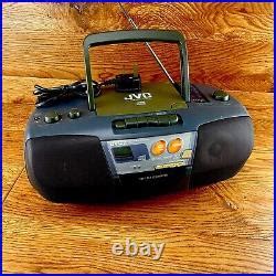 Vintage Jvc Rc X Bk Portable Boombox Ghetto Blaster Cd Radio Cassette